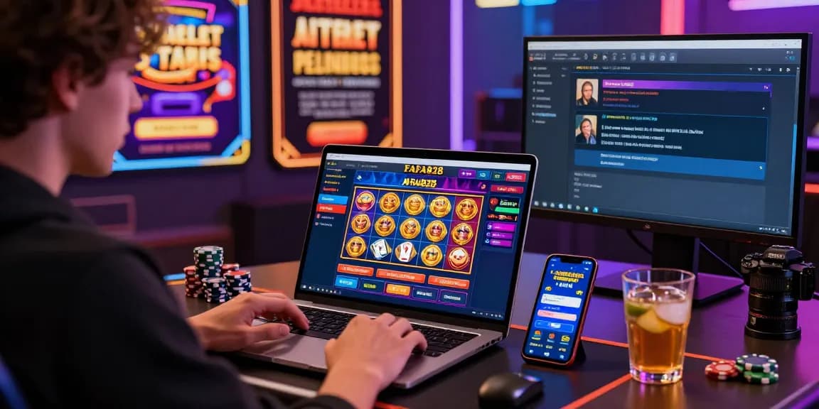 Experience thrilling online gaming with FAFA828 in a vibrant digital gaming environment.