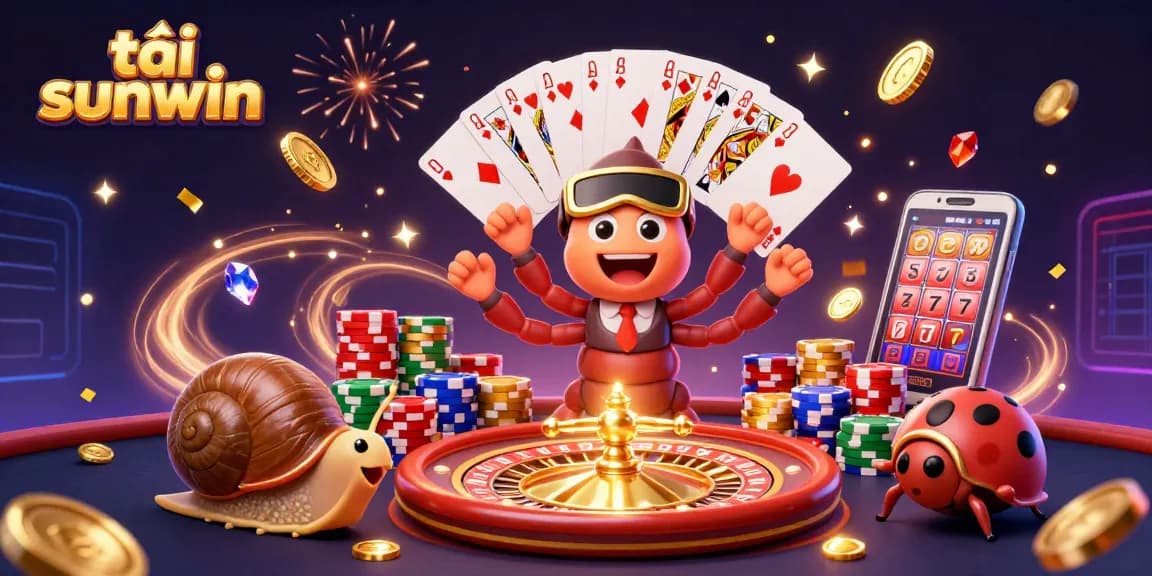Engage in thrilling gameplay with tải sunwin featuring 3D characters amidst stunning casino elements.