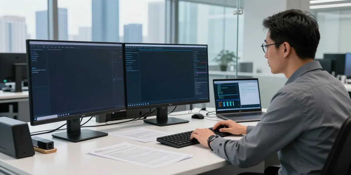 Sichere IT-Dienstleistungen in Frankfurt: IT-Sicherheitsberatung in modernem Büro.