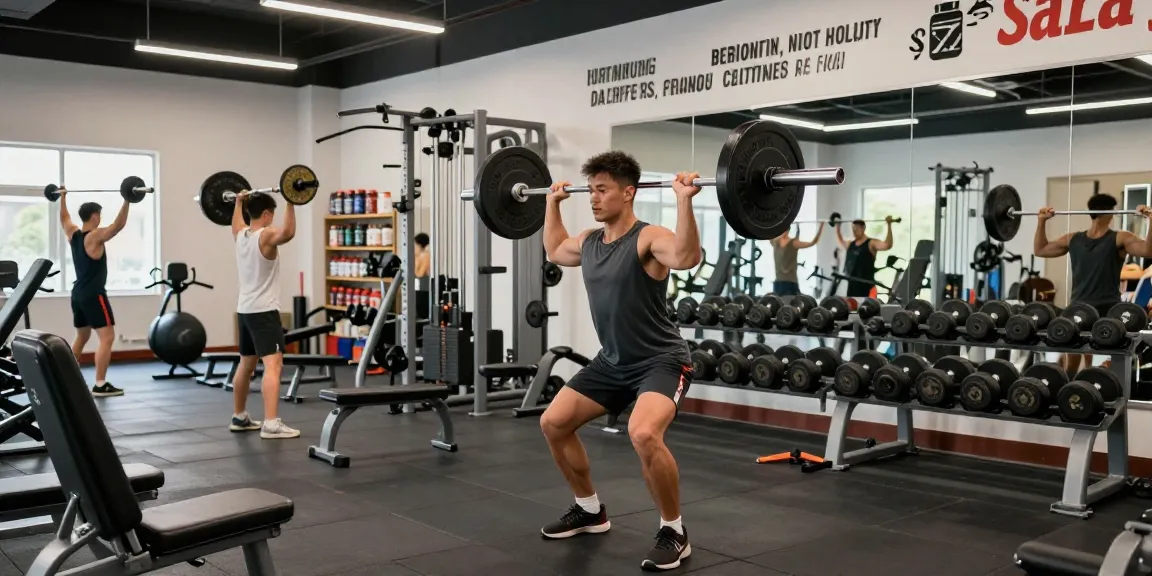 Utionon Steroids Shop - Aktive Bodybuilder im Fitnessstudio während des Trainings