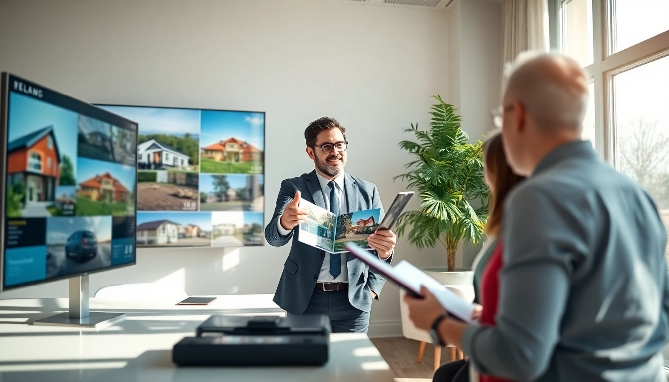 Immobilienmakler Frankfurt Eschersheim erklärt Kaufmöglichkeiten in hellem Büro.