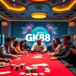 Players enjoying exciting games at GK88 COM online casino, featuring vibrant slot machines and a modern interface.