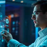 Futuristic AI interface for adults (ai 18+) showcasing innovative technology and digital tools.