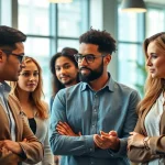 Headhunter Ingenieure in aktivem Austausch zur Karriereplanung und Jobfindung.